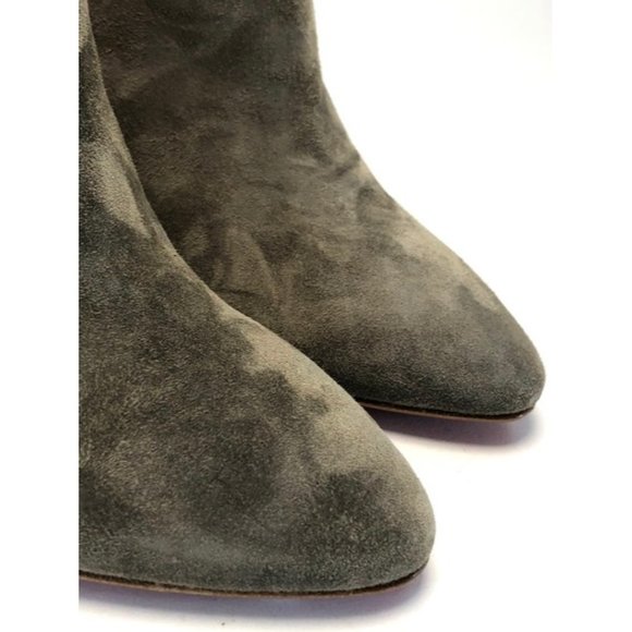 CHRISTIAN LOUBOUTIN Gray So Eleonor Velour Ankle Boots Size Eu:35 - Picture 5 of 12